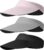 ViEinkaufen 3Pack Women Wide Brim Sun Visor Hat with Adjustable Strap for Golf Running