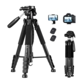 Victiv 63-73in Camera Tripod for Canon/Nikon, Lightweight DSLR Stand