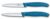 Victorinox Swiss Classic, Tomato and paring Knife Set, 2-piece, Extra Sharp Blade, Plastic Handle, Stainless Steel, Swiss Made, Blue