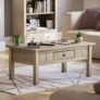 Vida Designs Coffee Table Panama 1 Drawer Solid Pine Oak Stain (TV Unit £38)