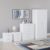 Vida Designs Riano 4 Piece Bedroom Set – 2 Drawer Bedside Chest, 5 Drawer Chest, 2 Door Wardrobe – White