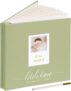 Vienrose Baby Self Adhesive Photo Album with DIY Photo Window Linen Cover Memory Book Morandi Colours, PVC Sleeve & 2 Decorative Cards Scrapbook Holds 6×4 Photos, 20 Sheets/40 Pages, Grass Green