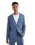 Viggo Santos Jacket in Waffle in Stone Blue Co-ord, EU 36