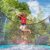 Vinsani 10M/32FT Trampoline Lawn Sprinkler Outdoor Water Park Sprayer Hose, Adjustable Water Pressure, Leakproof PE Material Trampoline Accessories for Summer Fun Garden Play Kids Outdoor Cooling