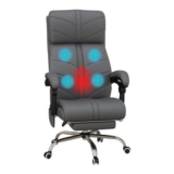 Vinsetto Massage Office Chair with Heating 4-Point Vibration Grey