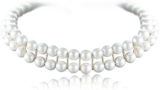 Vintage Double Row Pearl Necklace, Multi-Row Pearl Necklace