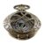 Vintage Quartz Pocket Watch with Openwork Green Pupil Engraving