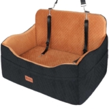Vivifying Dog Car Seat, Memory Foam Large Back Seat Dog Bed for Medium&Large or Two Small Up to 25KG