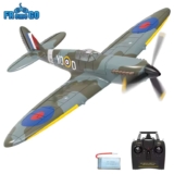 Volantex New Spitfire RC Plane EPP 400mm Wingspan RC Fighter One Key Aerobatic 2.4G 4CH RTF ANTSIR Official Store