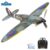Volantex New Spitfire RC Plane EPP 400mm Wingspan RC Fighter One Key Aerobatic 2.4G 4CH RTF ANTSIR Official Store