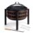 VonHaus Fire Pit 2 in 1 Firepit with BBQ Cooking Grill for Outdoor, Garden, Patio – Sold & Shipped by VonHaus UK