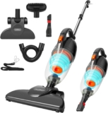 VonHaus Stick Vacuum Cleaner 800W 17000Pa Corded 2 in 1 Upright & Handheld Vacuum Cleaner with Lightweight Design, HEPA Filtration, 1.3L Dust Tank, Crevice Tool & Upholstery Brush – Grey