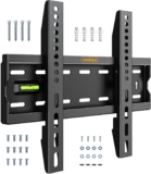 VonHaus TV Wall Bracket for 15-50 Screens, Ultra-Slim TV Bracket with Spirit Level, Flat to Wall Mount, 40kg Capacity, Max VESA: 300x200m