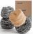 Vove Magnetic Scourer Rust-Free Stainless Steel Scrubber with FSC-Certified Bamboo Handle, 3 Replacement Pads, for Cast Iron, Pots & Pans, Plastic-Free Zero Waste Washing Up Tool
