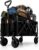 Voyager Lightweight Camping Wagon 70L, 100kg Folding Utility Trolley with All-Terrain Wheels, Compact Collapsible Cart for Festival Shopping, Picnic, Garden, Fishing, Beach & Camping (40x71x44cm)