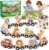 WEARXI Toys for 1 2 3 Year Old Boys Girls, Natural Wooden Toys Train Set Montessori Toddler Baby Kids Toys for 1 2 3 Year Old Boys Girls Birthday Gifts Party Bag Fillers, Farm Animals Track Mat Set