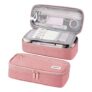 WEMATE Large Pink Pencil Case Portable Office Pouch