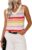 WIHOLL Womens Jumpers Short Sleeve Jumpers V Neck Lightweight Vest Dressy Casual Trendy Tops All-Season Cozy Outfits T Shirts for Women