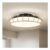 WOKNOS LED Black-Gold Ceiling Light, 4000K Flush Mount