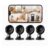 WOLFANG 1080P Indoor WiFi Security Camera with Night Vision, 4-Pack