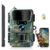 WOLFANG 4G LTE Wildlife Camera, 2K 48MP Cellular Trail Camera, App Control, Super Night Vision, 2 TFT Display, 0.2s Trigger, Waterproof