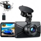 WOLFANG Dash Cam Front and Rear 2.5K, 1440P Dashcam for Cars with 3.0 LCD Display, Super Night Vision, Loop Recording, G-Sensor