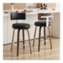 WOOW DEPOT 2-Pack Swivel Counter Height Bar Stools