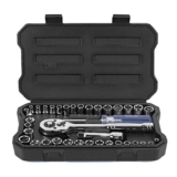 WORKPRO 39-Piece Socket Set, 1/4 & 3/8 Drive, Ratchet Wrench Set Metric & SAE, Cr-V Steel, Quick Release Ratchet – Big Prime. Deal