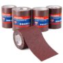 WORKPRO 4-Roll Sandpaper Roll Set, 93 mm x 5 m, 60/120/180/240 Grit, Aluminum Oxide Abrasive Sanding Paper