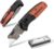 WORKPRO Folding Utility Knife with Wooden Handle, Slide-Lock Box Cutter with Quick-Change Blade and Belt Clip