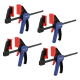 WORKPRO WP232034 100mm (4) Quick Release Mini Bar Clamps – Pack of 4 (free C&C )
