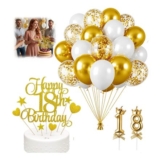 WORUIB 33 Piece 18th Birthday Decorations Set