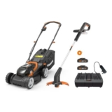 WORX WG927E 40V PowerShare Lawn Mower and Trimmer Twin Pack