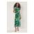WOVCOR Floral Mesh Bardot Midi Dress with Draped Detail