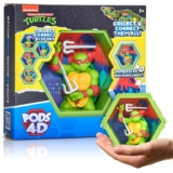 WOW PODS – 4D Ninja Turtles Raphael, Unique Connectable Collectable Bobble-head Figure