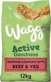 Wagg Active Goodness Complete Dry Adult Dog Food Beef 12kg