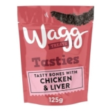 Wagg Tasties Bones Chicken and Liver Dog Treats