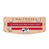 Waitrose FR Mixed Size Eggs British Blacktail12s