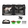Wakytu Foldable 2-in-1 Cat Carrier and Car Seat, 89x35x43 Cm