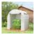 Walk in Polytunnel Greenhouse with Roll-up Window and Door,