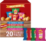 Walkers Classic Variety Multipack Crisps Box 20×25 g