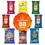 Walkers Crisps Salt Vinegar Quavers Cheese Prawn Cocktail Bundle 88 Bags – Sold by Walkers Crisps Official Store (UK mainland)