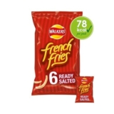 Walkers French Fries Ready Salted Multipack Snacks Crisps 6x18g