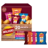 Walkers Meaty Variety Multipack Crisps Box 20 x 25g