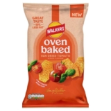 Walkers Oven Baked Crisps Tomato & Basil Snacks 150g
