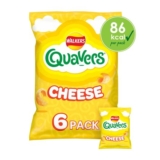 Walkers Quavers Snacks Cheese Multipack Crisps 6x16g