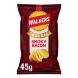 Walkers Smoky Bacon Crisps 45g Case of 32