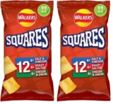 Walkers Squares Variety Multipack Snacks, 12×22 g (Pack of 2) – delayed delivery