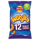 Walkers Wotsits Really Cheesy Multipack Snacks Crisps 12×16.5g