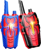 Walkie Talkie, Kids Toys for 3-12 Year Old Girls Boy Gift Ages 3-12 Year Old Boy 5 6 7 8 Spider Walkie Talkie Outdoor Toys Age 3 4 5 6 7 Camping Hiking